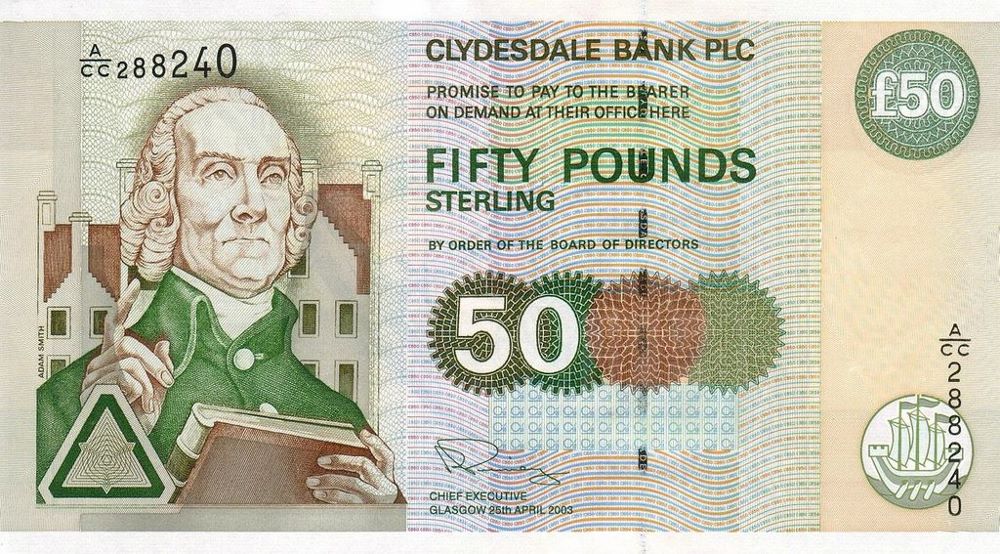 Scottish 50 Pound Old Note