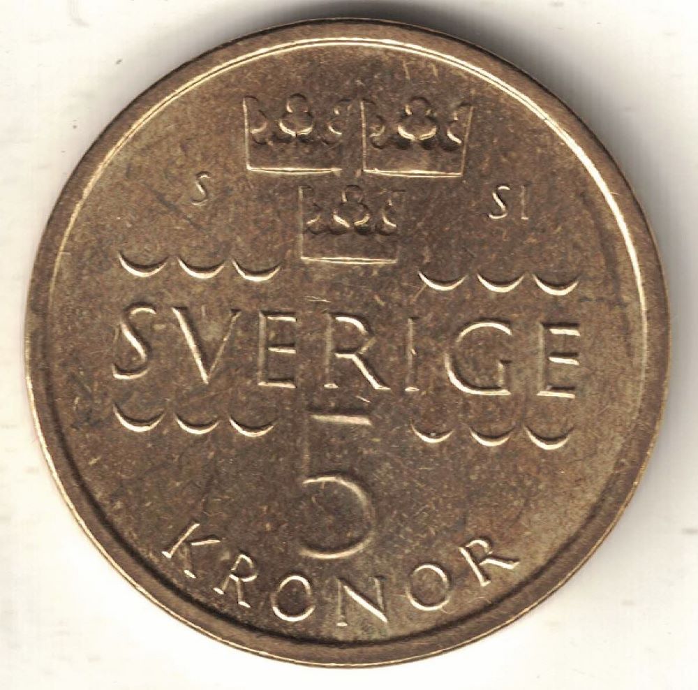 Swedish 5 Kronor New Coin