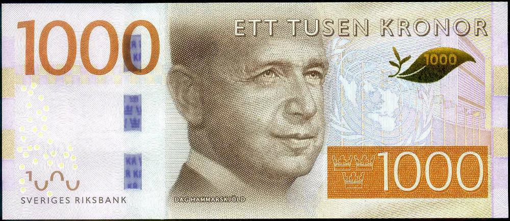 Swedish 1000 Kronor New Note