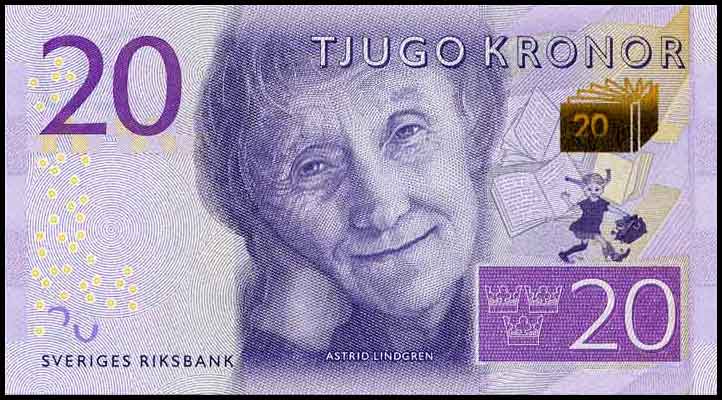 Swedish 20 Kronor New Note