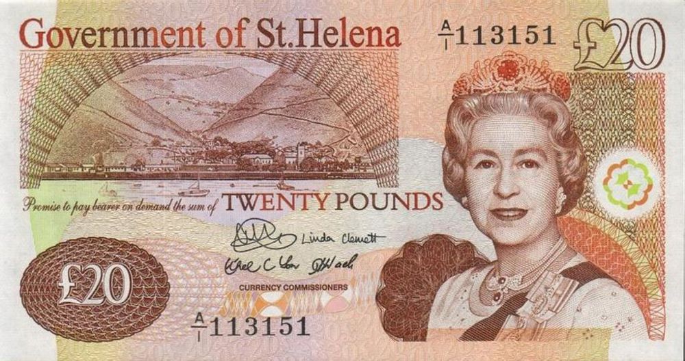 St Helena 20 Pound New Note