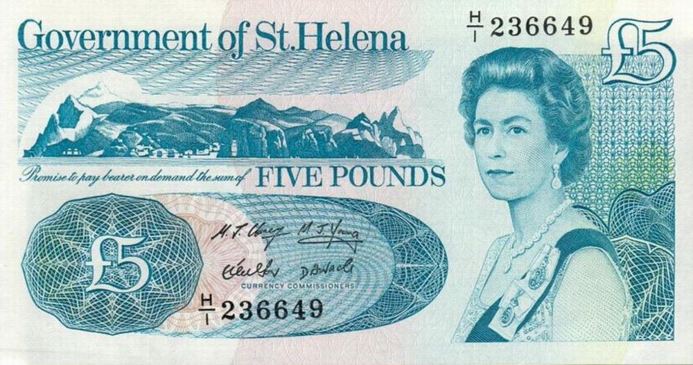 St Helena 5 Pound New Note