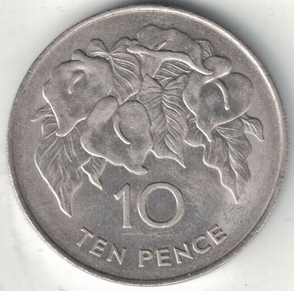 St Helena 10 Pence Old Coin