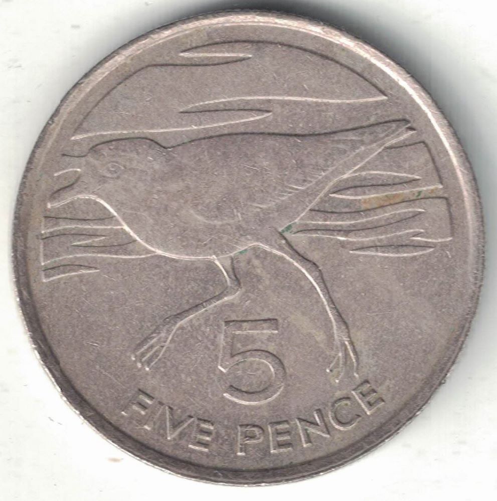 St Helena 5 Pence Old Coin