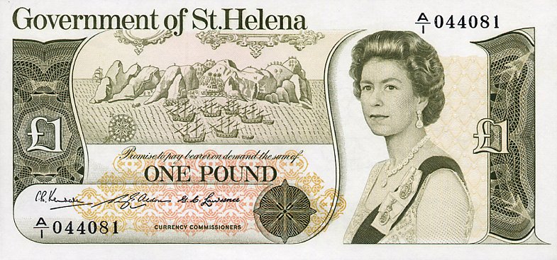 St Helena 1 Pound Old Note