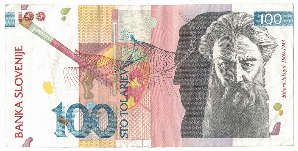 Slovenian 100 Tolar Old Note