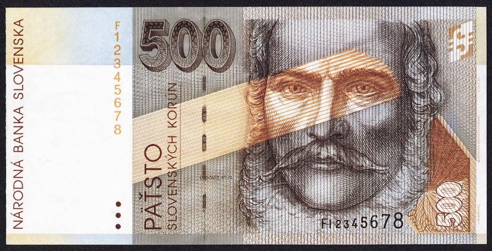 Slovakian 500 Korun Old Note