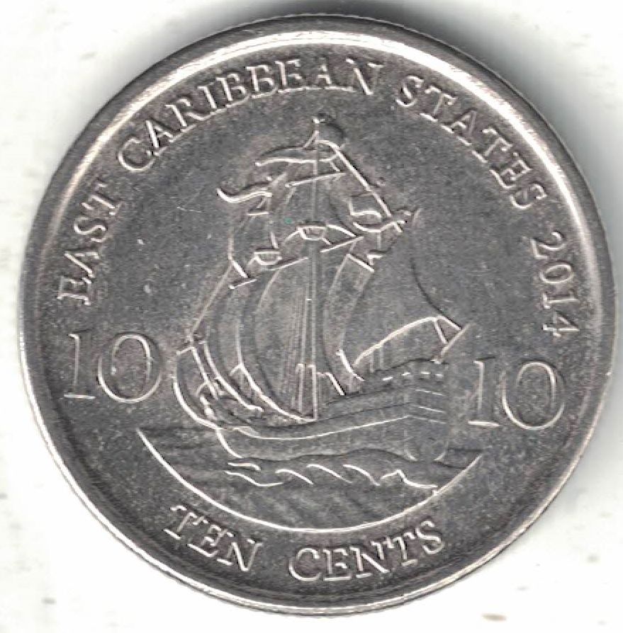 East Caribbean 10 Cent New Coin