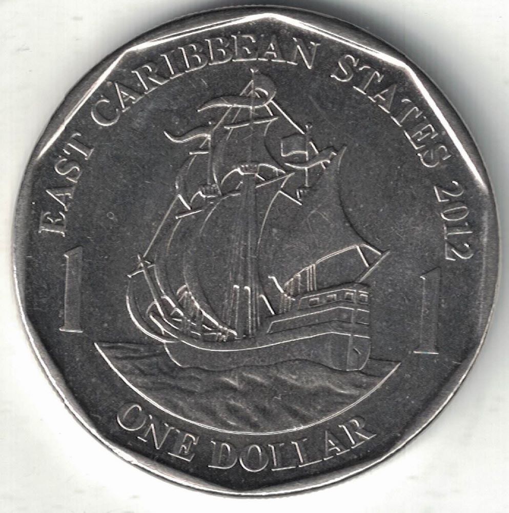 East Caribbean 1 Dollar New Coin