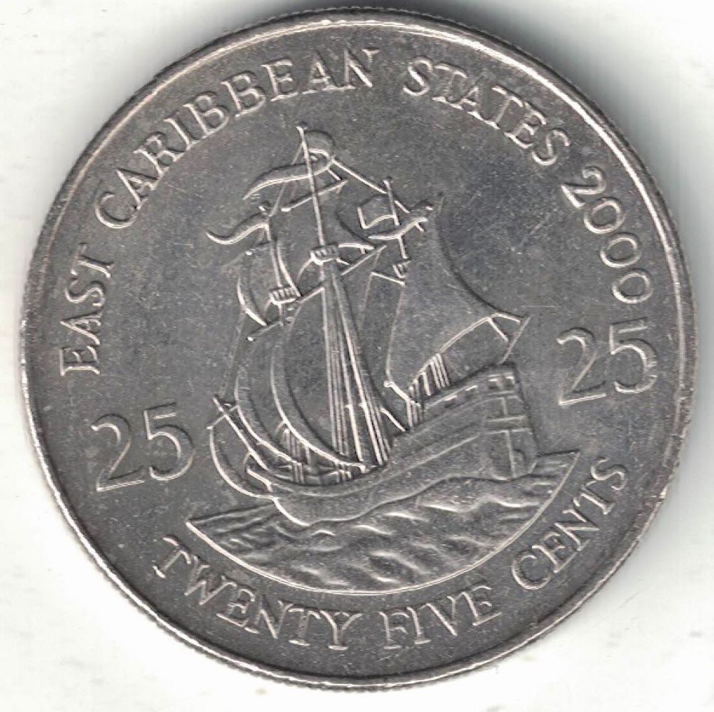 East Caribbean 25 Cent New Coin